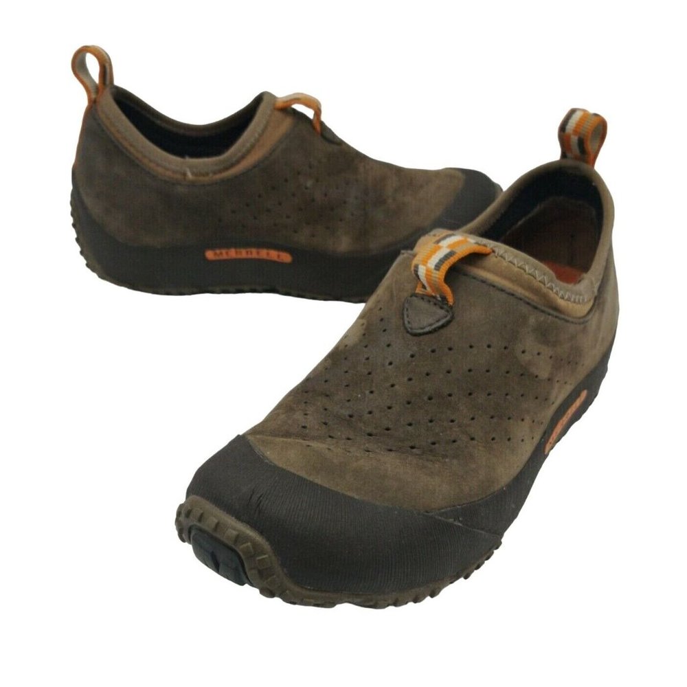 Merrell Women's Improv MOC Suede Slip On Shoes Size 7 Chocolate Hiking Outdoor